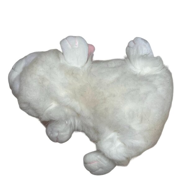 White Fluffy Bunny Plush Toy By Charisma Playful Plush Soft Cuddly Stuffed Anima - Picture 7 of 8